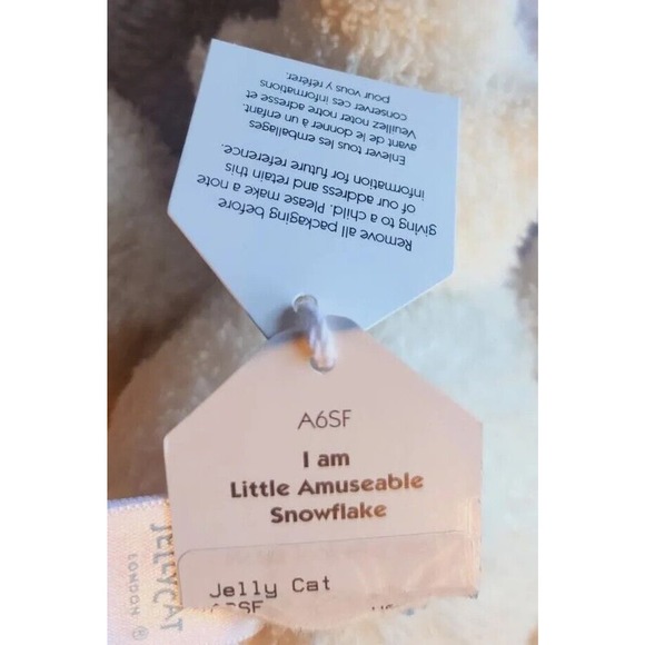 Jellycat London I Am Little Amuseable Snowflake Plush Winter Stuffed Toy Gift 6" - Picture 4 of 8